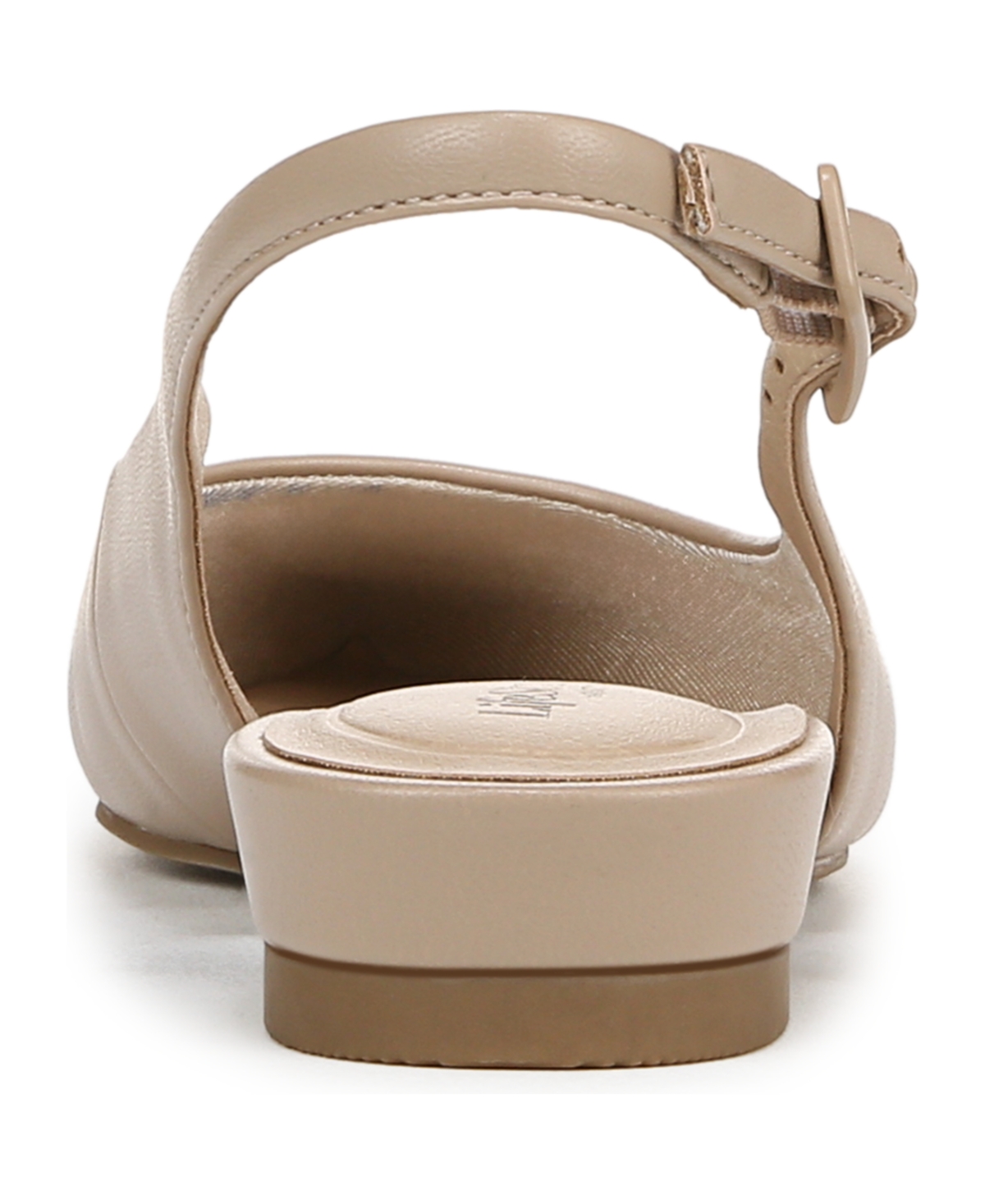 Shop Lifestride Women's Percy Pointed Toe Slingback Flats In Taupe Faux Leather