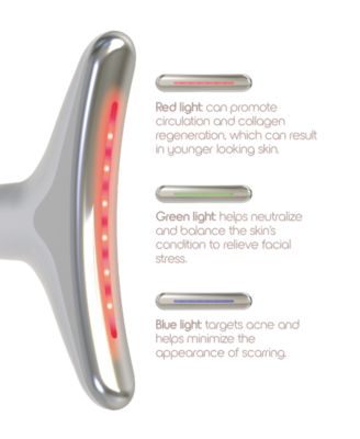 Pulse Red Light Therapy Skin Rejuvenator, Rechargeable Multi Color Light Therapy for Face