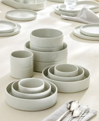 Modulus 12 Pc. Porcelain Bowl Set, Service for 4