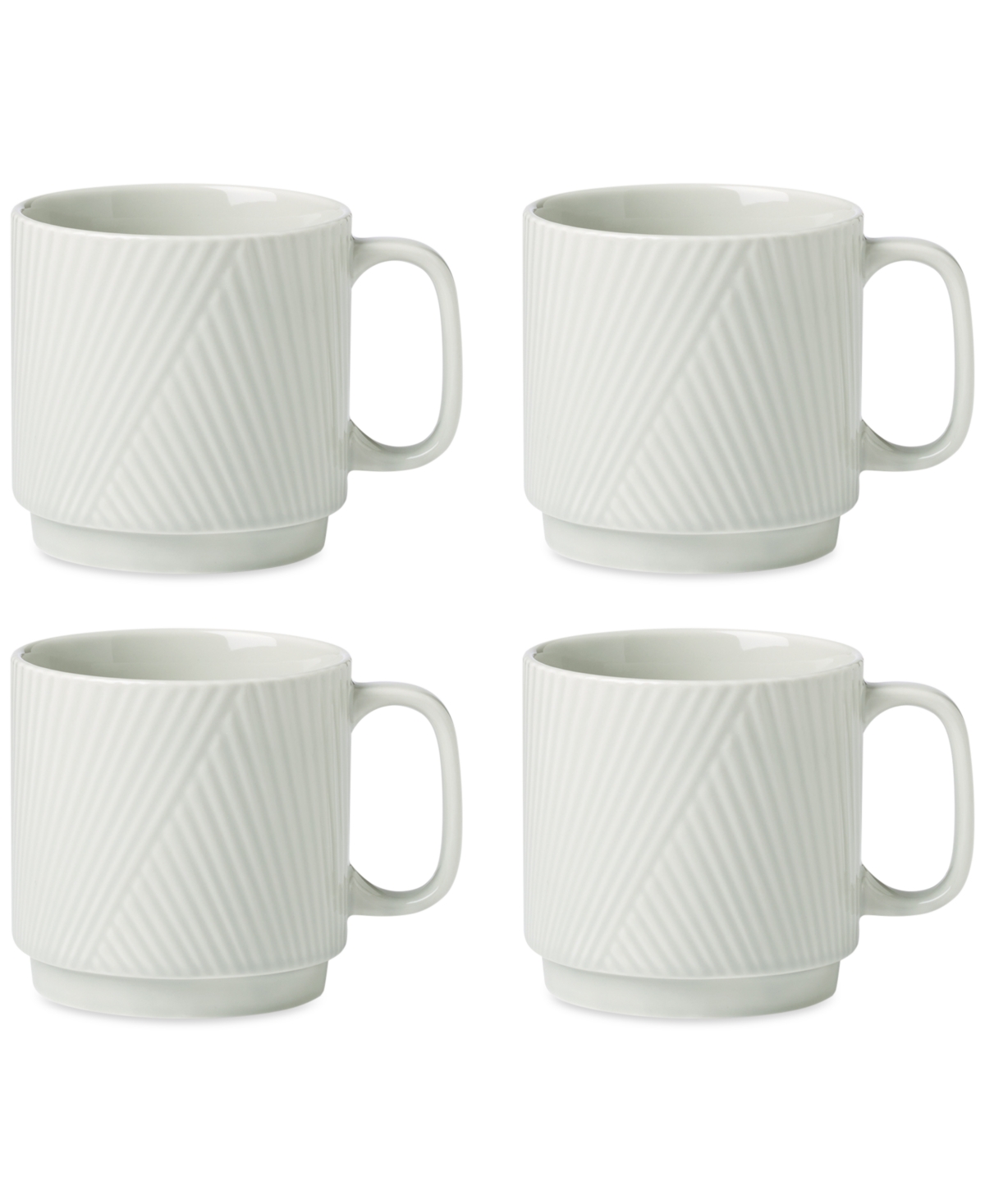 Lenox Modulus Textured Mugs, Set Of 4