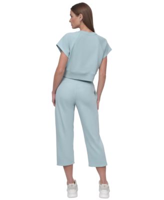 Women's Studded-Logo Cropped Pants