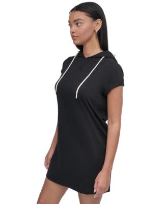 Women's Roll-Sleeve Hooded Sneaker Dress