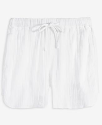 Women's Cotton Gauze Drawstring Shorts, Exclusively at Macy's