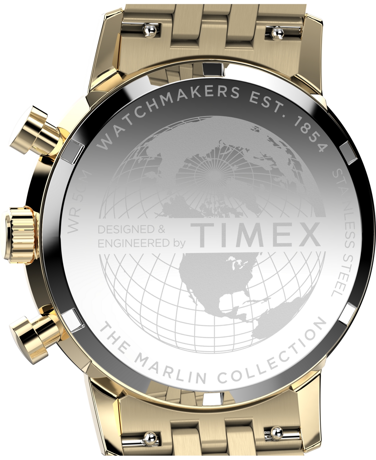 Timex Men's Analog Gold-Tone Stainless Steel Watch, 40mm