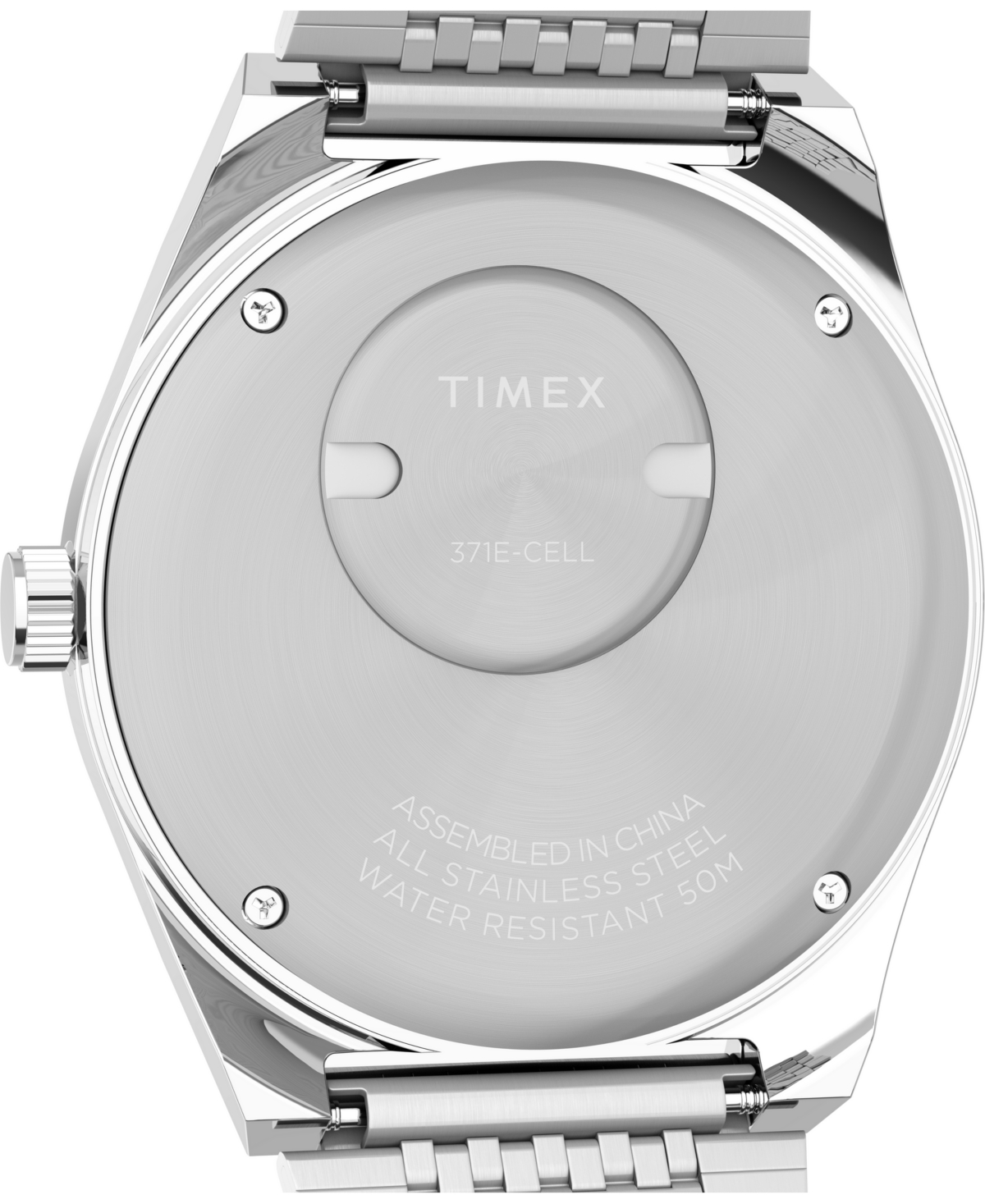 Timex Men's Analog Silver-tone Stainless Steel Watch, 38mm In Silver Tone