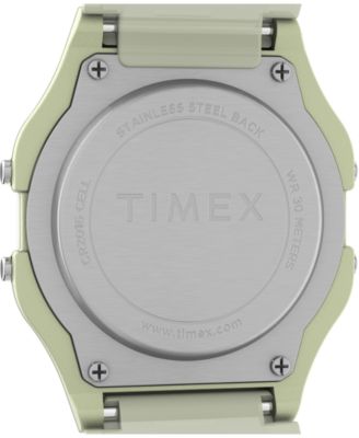 Unisex Digital Yellow Resin Strap Watch, 34mm