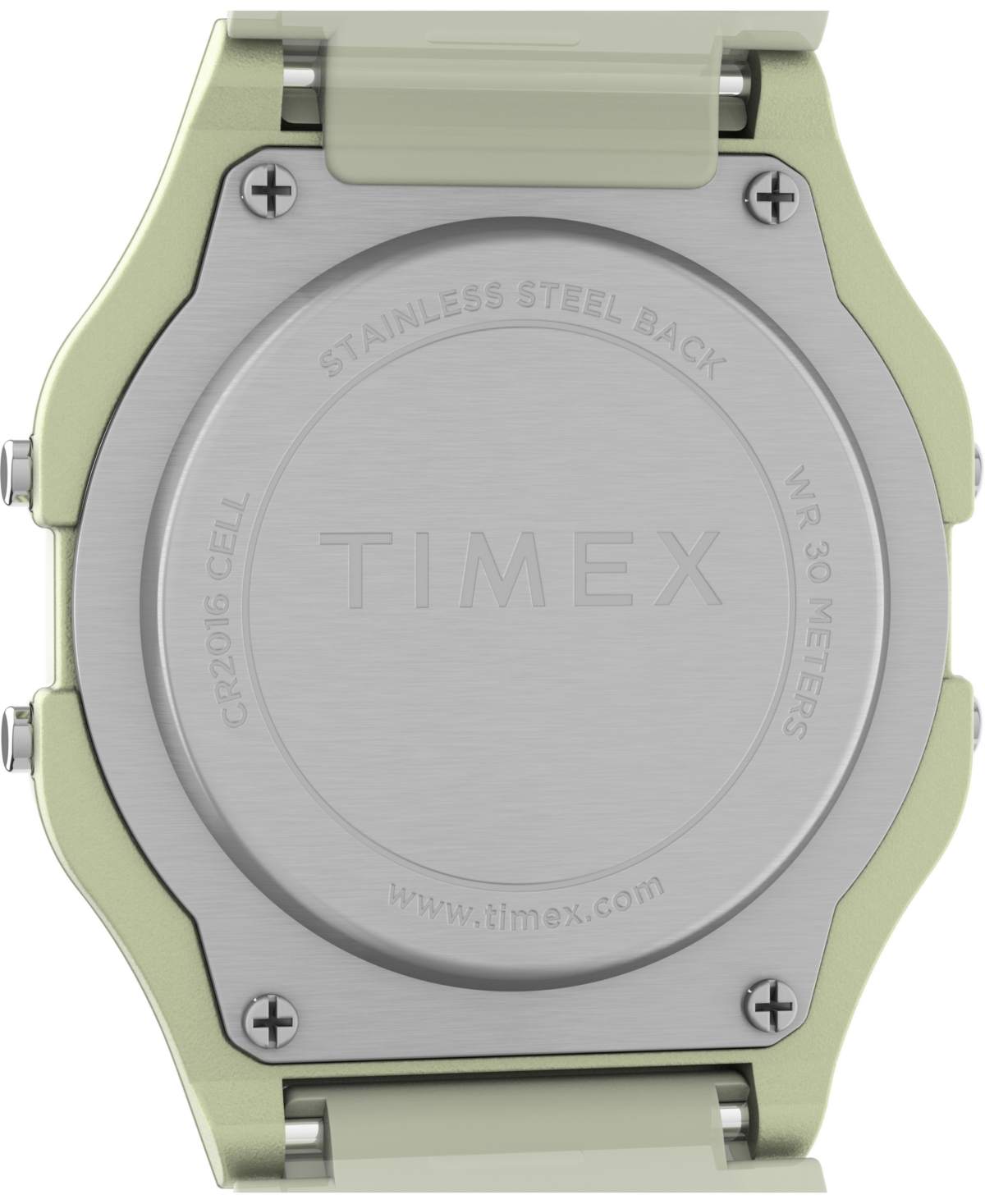 Timex Unisex Digital Yellow Resin Strap Watch, 34mm