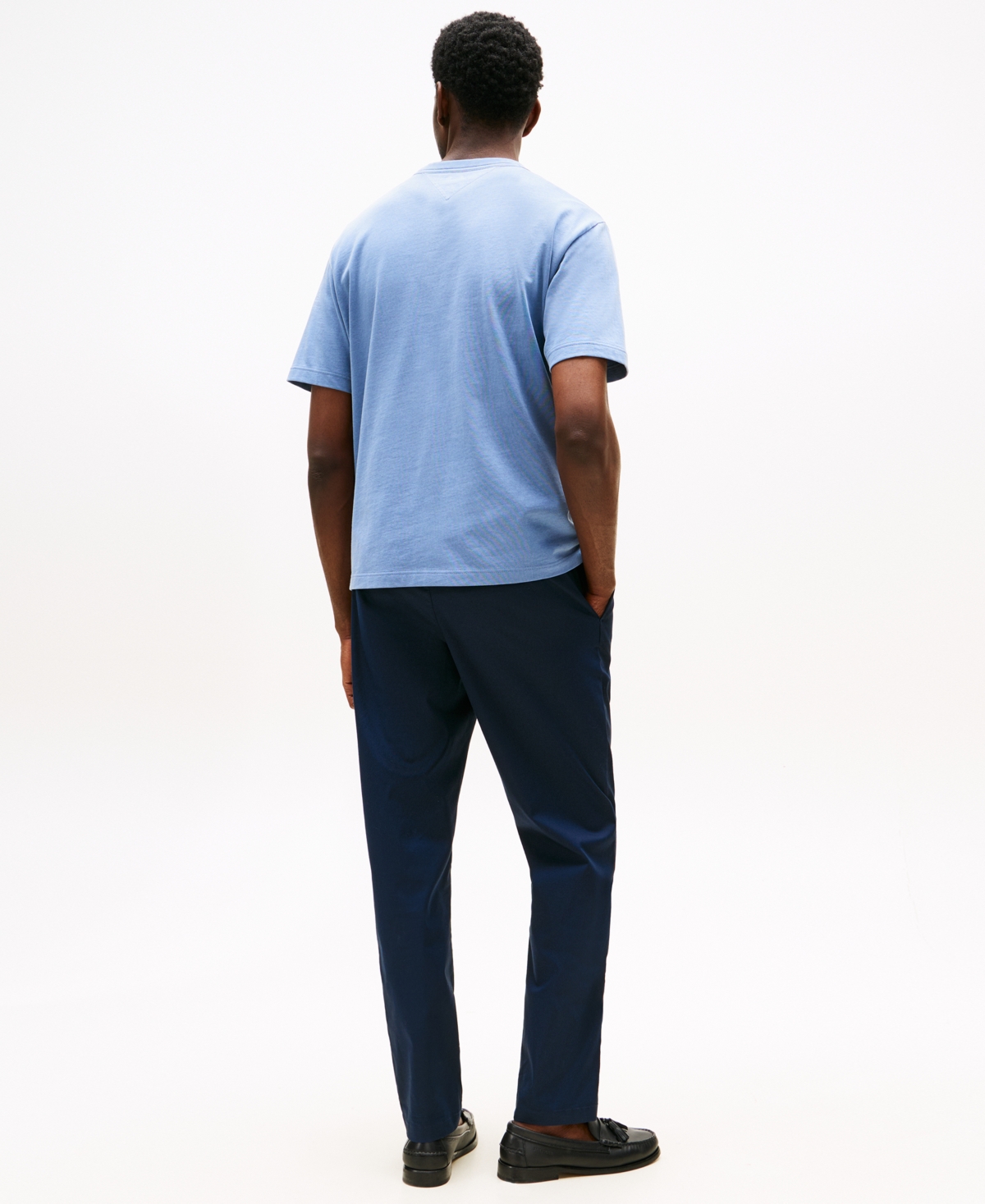 Tommy Hilfiger Men's Relaxed-fit Logo T-shirt In Blue