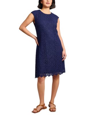 Jones New York - Women's Medallion Lace Swing Dress
