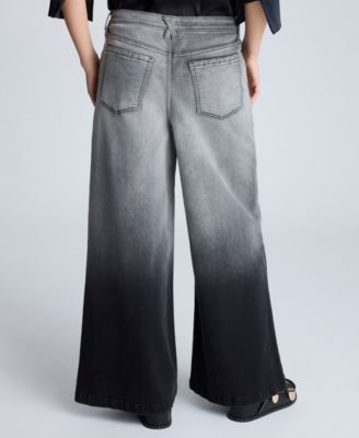 Women's Ombr&eacute; Wide-Leg Jeans