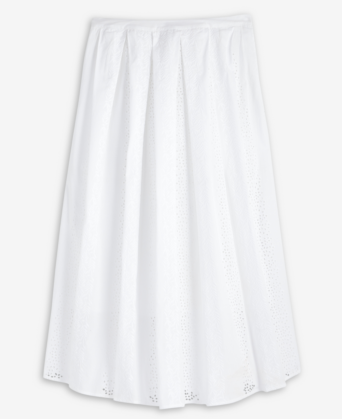 On 34th Women's Cotton Eyelet Pleated Midi Skirt, Exclusively At Macy's