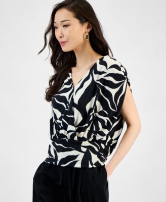 I.N.C. International Concepts - Women's Surplice V-Neck Top