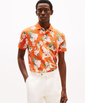 Men's Tropical Floral-Print Polo Shirt