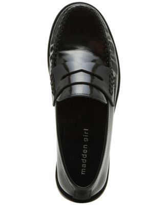 Prep Moc-Toe Tailored Loafer Flats