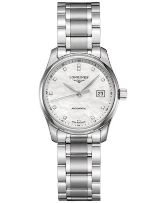 Women's Swiss Automatic The Longines Master Collection Stainless Steel Bracelet Watch 29mm L22574876
