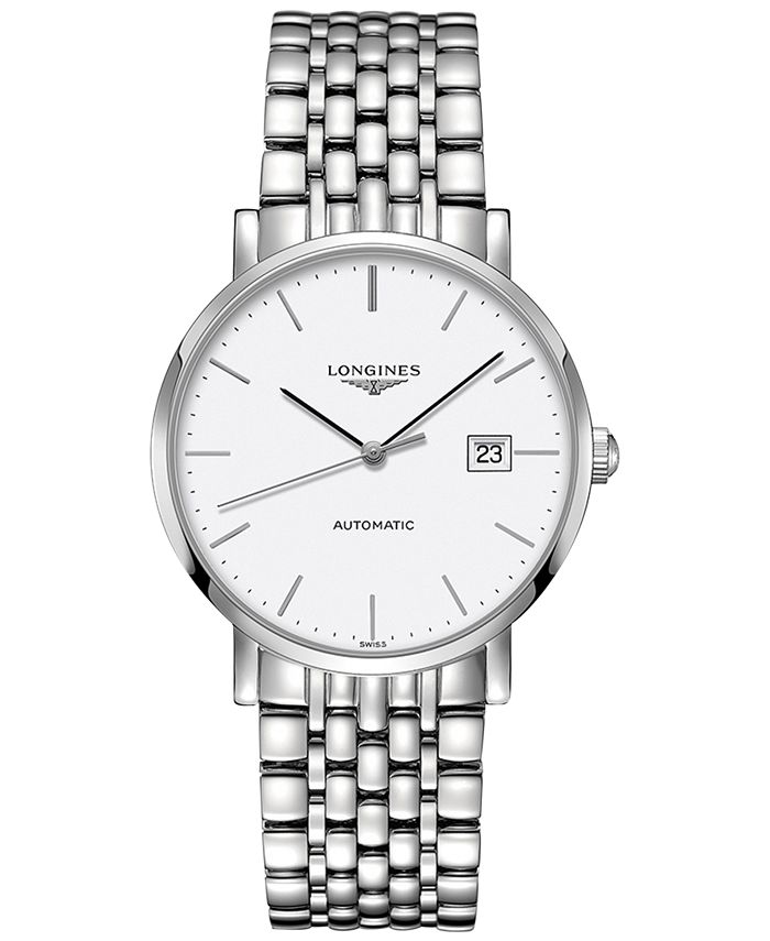 Longines - Men's Swiss Automatic The  Elegant Collection Stainless Steel Bracelet Watch 39mm L49104126
