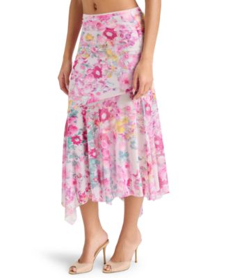 Women's Lacie Printed Asymmetric Midi Skirt