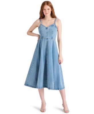 Steve Madden - Women's Harley Cotton Smocked-Back Dress