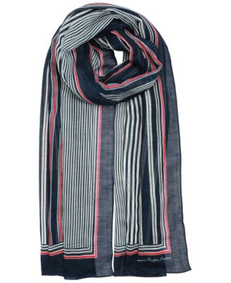 Lauren Ralph Lauren Mixed Stripe Wrap - Macy's