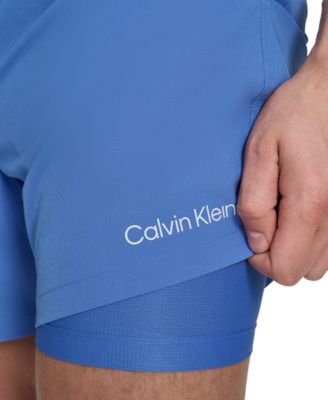 Men's Logo Elastic Waist Modern Euro 5" Volley Swim Trunks