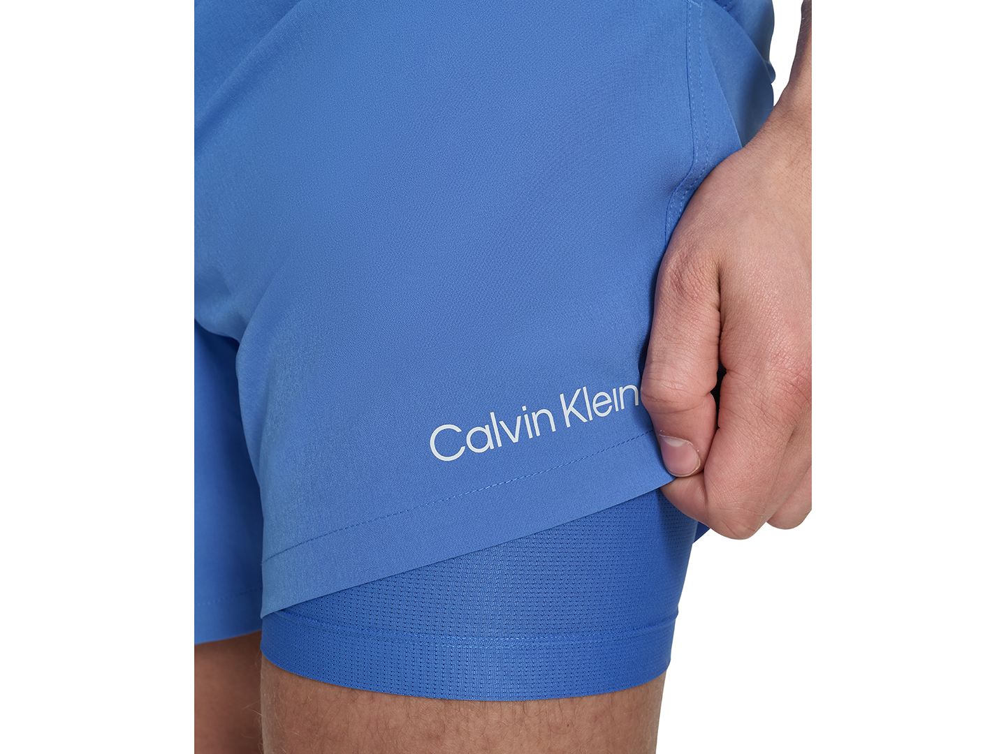 Плавки Euro для мужчин, с логотипом — Calvin Klein, цвет: Синий — фото 10
