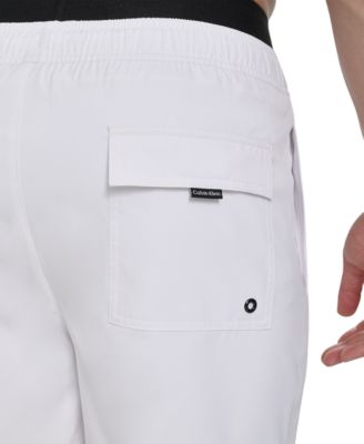 Men's Logo Elastic Waist Modern Euro 5" Volley Swim Trunks