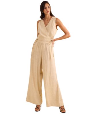 Cross Over Top Wide Leg Pants