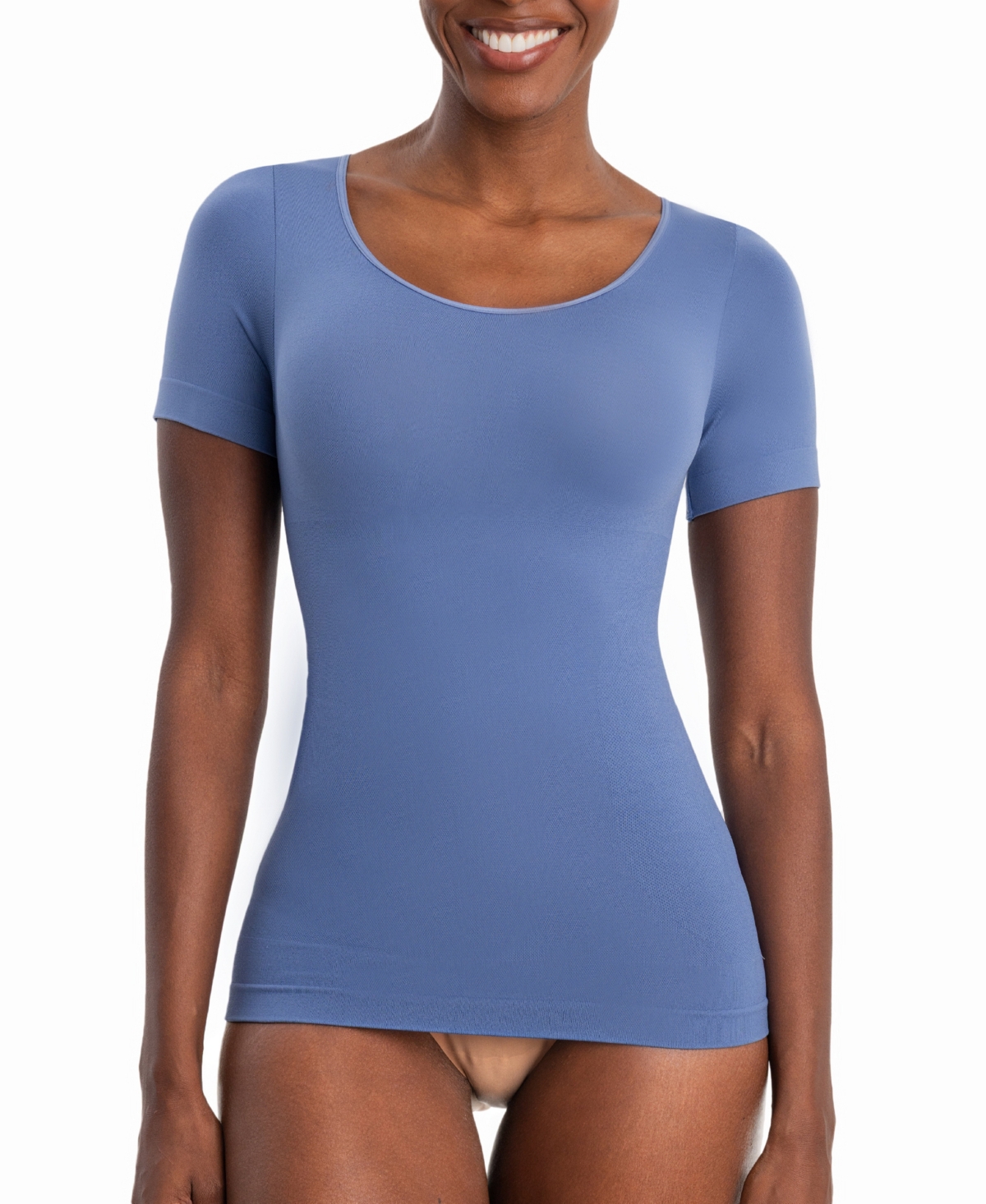 Women's Scoop Neck Shaping T-Shirt 48001 - Dusty Blue