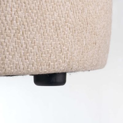 Streamdale Multi-Functional Ottoman with Drum Stool and Storage (Beige)