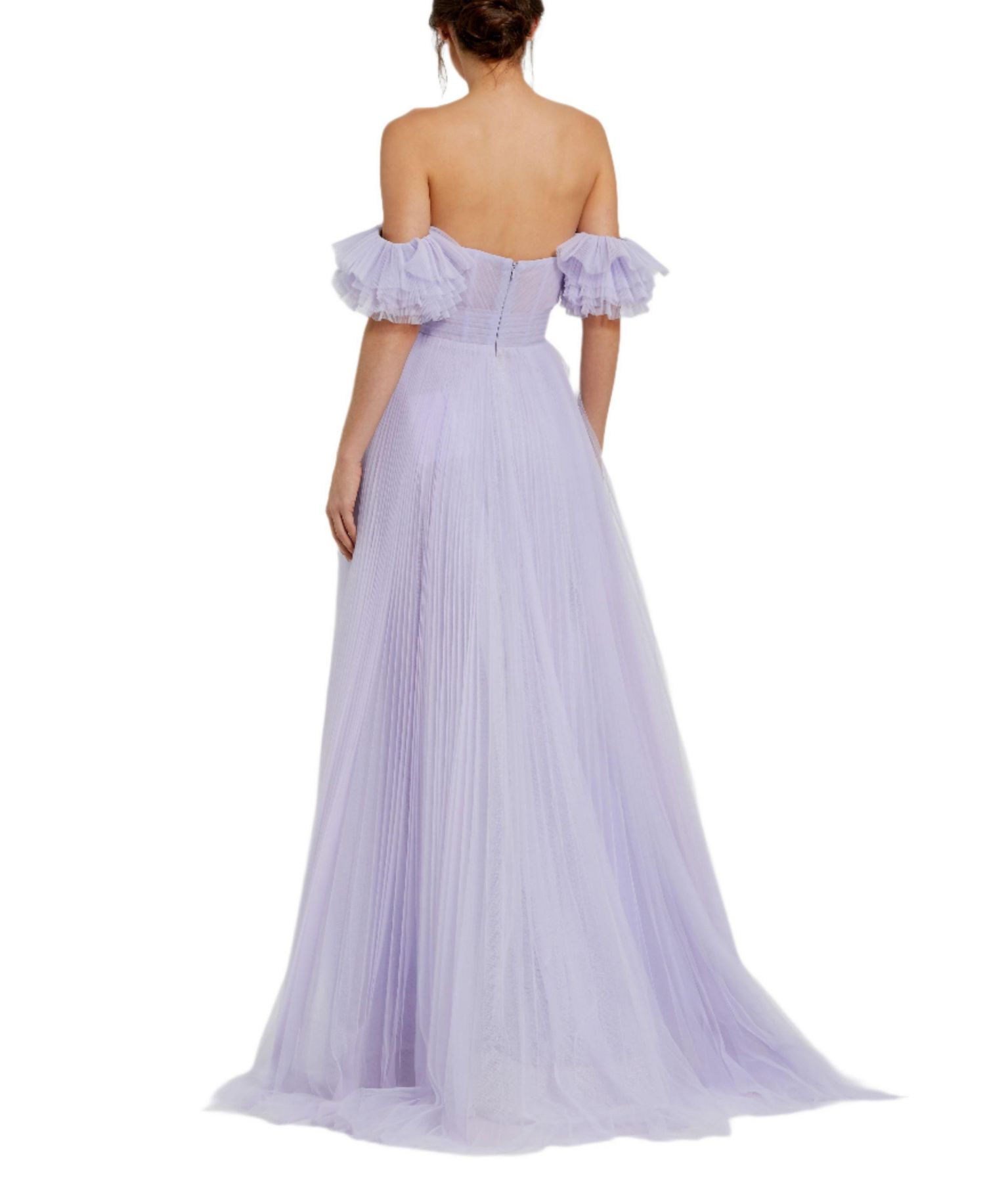 Women's Off The Shoulder Tulle A Line Gown