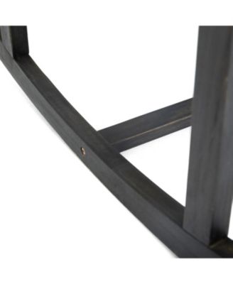 Streamdale Baxter Rocking Loveseat Acacia Wood