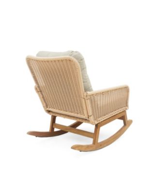 Streamdale Beige wicker rocking chairs (Set of 2), Indoor/outdoor use