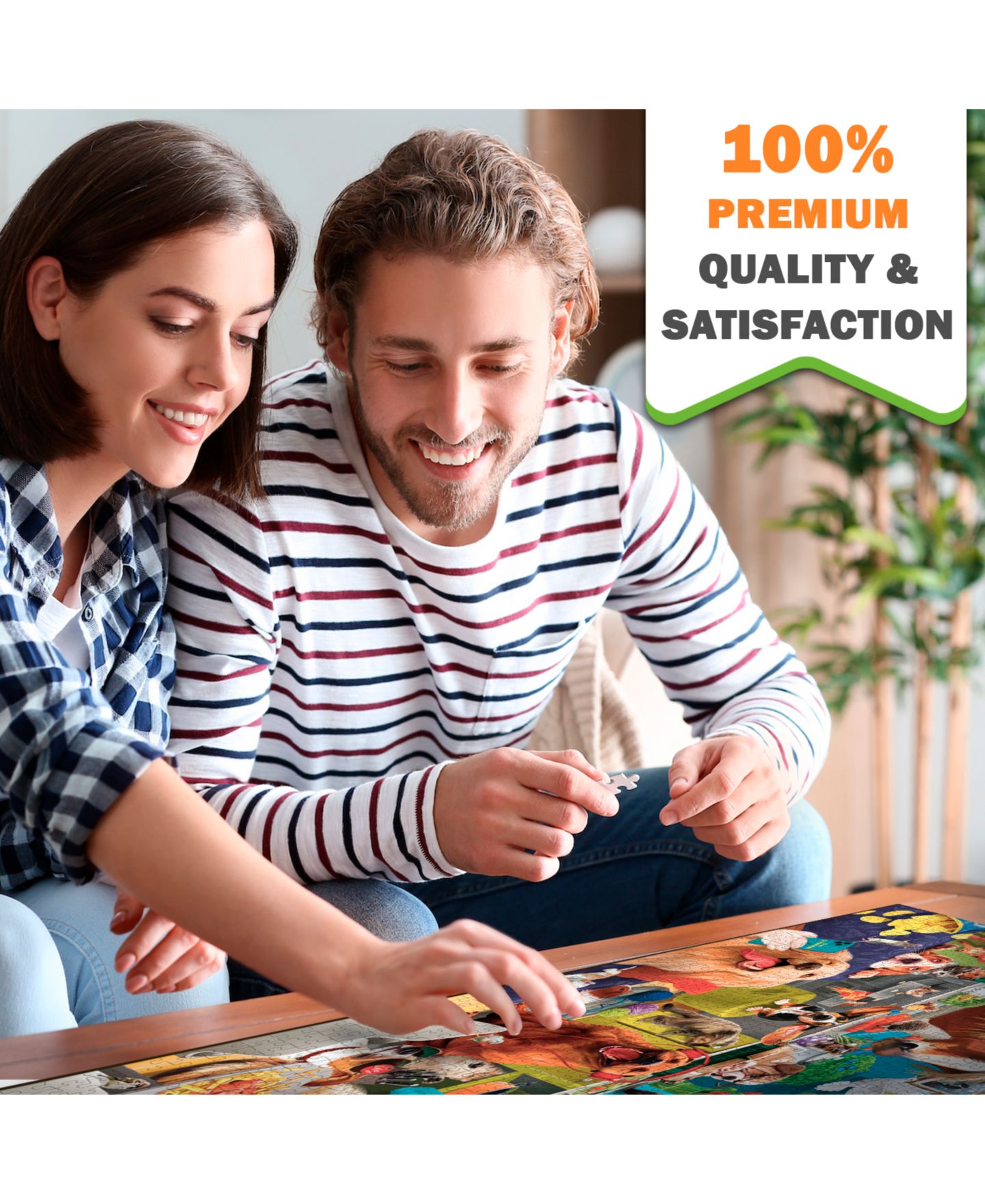 Детский пазл Quokka 1000 Pieces Jigsaw Puzzle, Ages 8+, цвет: 3 Set Animals — фото 7