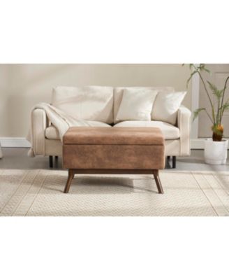 Mid-century modern storage bench/coffee table, Assembled, Living/entry/family room