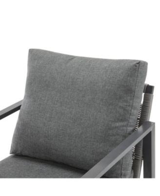 Streamdale (Set of 2) Gray Aluminum Lounge Chairs