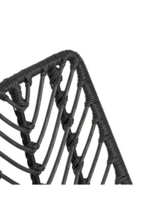 Streamdale Rattan & Iron Outdoor Dining Chairs - Set of 2