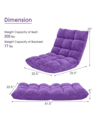 Adjustable 14-position Cushioned Floor Chair