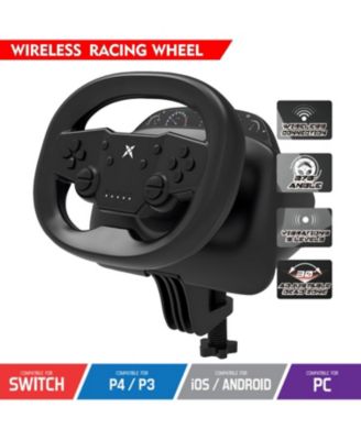 Bluetooth Wireless Gaming Racing Steering Wheel Controller For Switch PS3 PS4 ipad