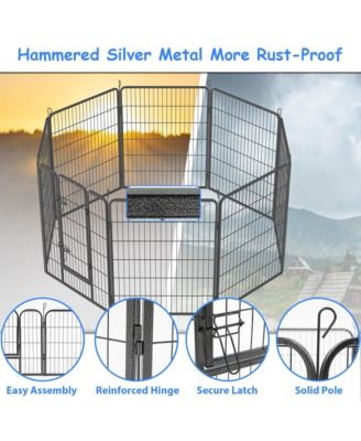 Heavy Duty 40" Dog Pens Outdoor Dog Fence Dog Playpen for Large Dogs