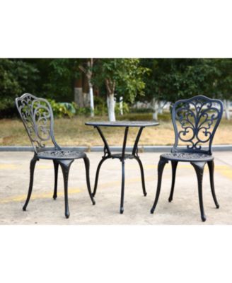 Streamdale 3-Piece Outdoor Patio Bistro Set - Black