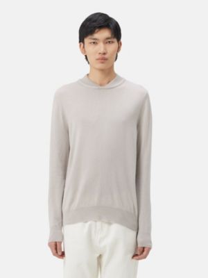 Men's Double-Neckline Cashmere Sweater