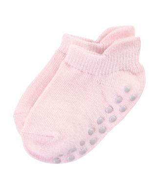 Toddler Girls Safe Step Natural Cotton Socks with Non Skid Soles