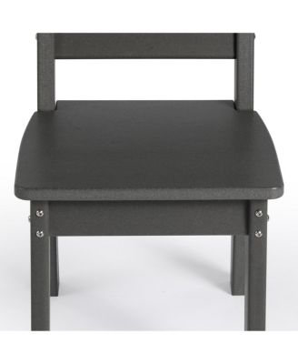 Outdoor HDPE Kids Plastic Toddler Dining Chair (Set of Two)