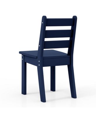 Outdoor HDPE Kids Plastic Toddler Dining Chair (Set of Two)