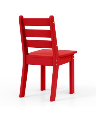 Outdoor HDPE Kids Plastic Toddler Dining Chair (Set of Two)