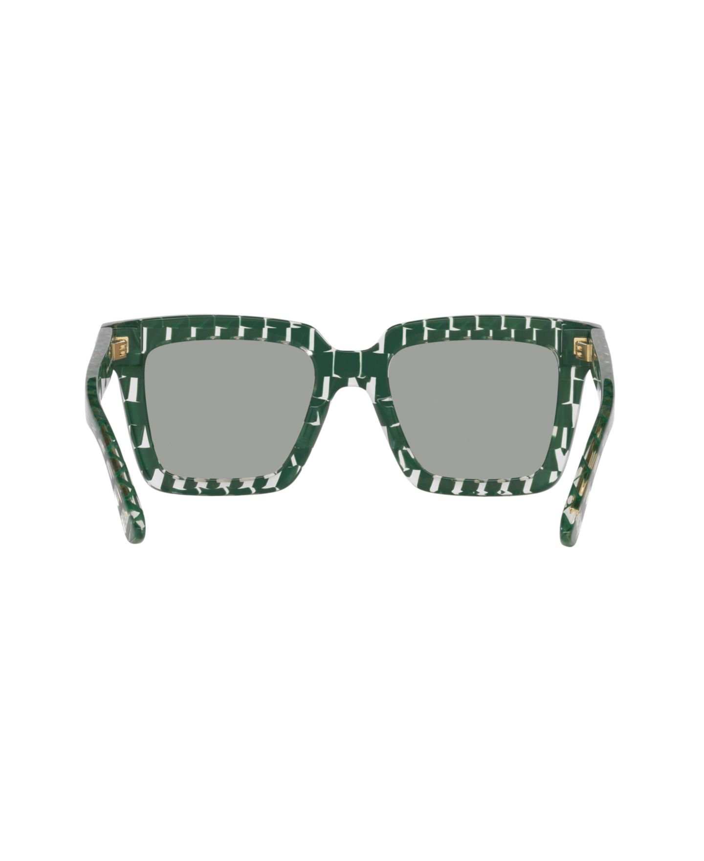 Женские солнцезащитные очки Bottega Veneta Large Square Bold Sunglasses, BV1005S, цвет: Зелёный — фото 4