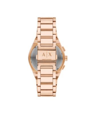 Men's Quartz Chronograph Rose Gold Stainless Steel Watch, 42mm