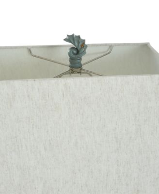 33" River Crest Coastal Hardback Fabric Table Lamp