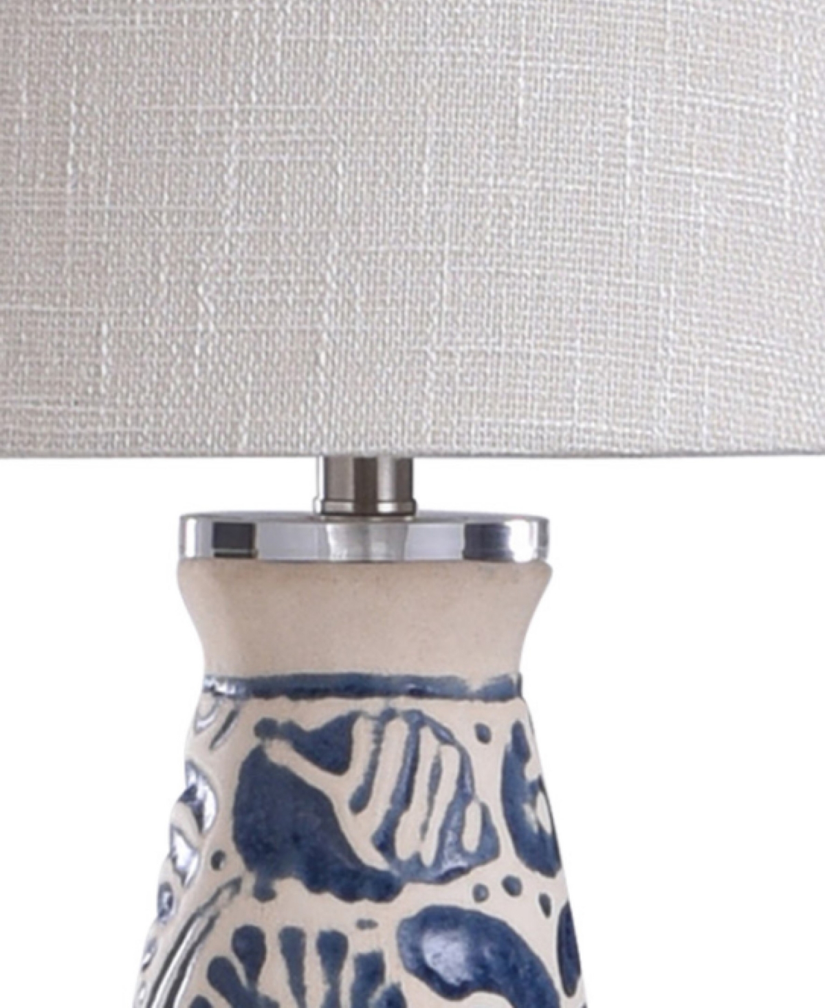 Shop Stylecraft Home Collection 31" Maris Coastal Ceramic Table Lamp In Blue