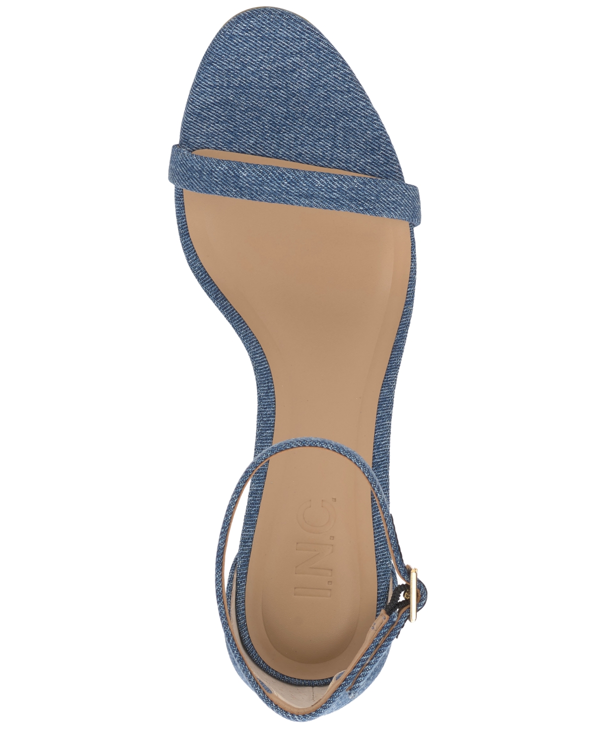 Shop Inc International Concepts Women's Hameeza Dress Sandals, Exclusively At Macy's In Denim